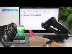 Scanner de codes-barres laser filaire YHD-5800G 1D